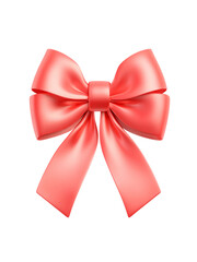 Red satin bow with smooth texture and elegant loops, perfect for romantic gift wrapping or decorative accents on special occasions