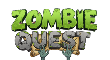 Playful Halloween-themed zombie adventure game with spooky graphics and eerie atmosphere