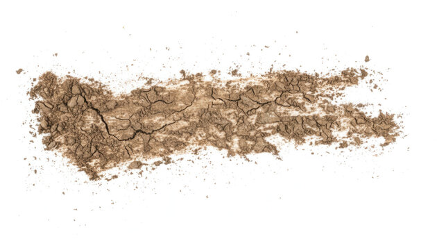 wet mud stain and water droplets texture with dry dirty isolated on white background