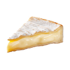 Brie Cheese Wedge PNG Transparent Background