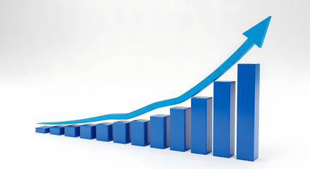 Positive Growth Trend Upward Trajectory of Success
