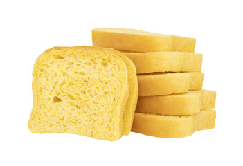 Pumpkin bread isolated on transparent png
