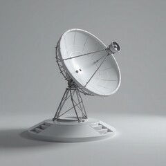Modern Satellite Dish with Advanced Technology and Clean Design