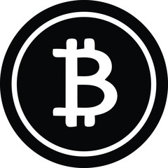 Digital currency symbol iconic bitcoin b logo cryptocurrency blockchain technology finance investment