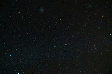 Night sky full of bright stars in the galaxy and universe background