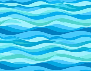 Abstract wavy pattern of blue and turquoise water