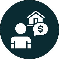 buyer icon isolated on white background. vector illustration icon for  business brokerage