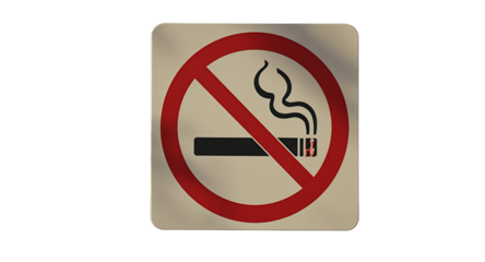 No Smoking Sign on Wall, Prohibition Symbol, Public Area Regulation, Indoor Rule, Health Warning, Clean Air Policy, Cigarette Restriction, Public Health Signage