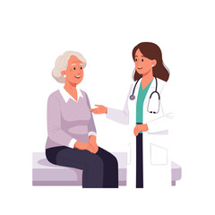 Fototapeta premium senior woman, female doctor, hospital visit, medical consultation, patient care, doctor appointment, healthcare, elderly patient, geriatric care, hospital examination, medical advice, doctor and patie