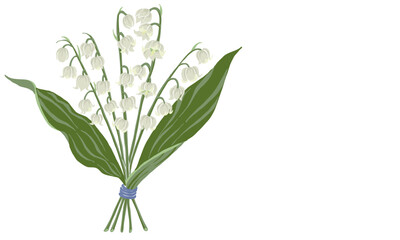 illustration of lily-of-valleys