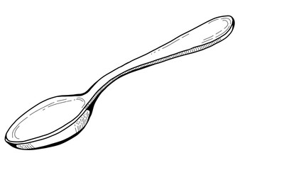 vintage style illustration of a spoon