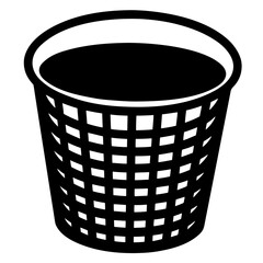 empty trash can