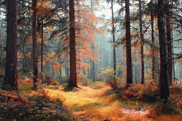 Fototapeta premium autumn in the forest. High quality