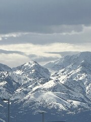 Naklejka premium snow covered mountains
