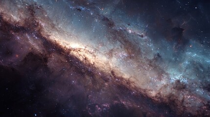 Obraz premium Celestial swirl of cosmic dust and gas