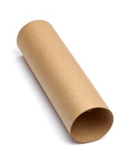 Rolled light brown paper tube