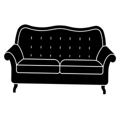 sofa isolated on white background