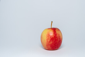 red apple on a white background