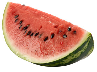 Juicy watermelon slice close-up refreshing summer fruit seeded delicious hydrating natural sweetness