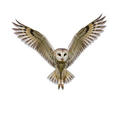 Obraz premium owl flying isolated on white