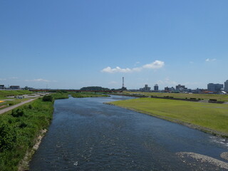 川のある風景