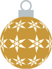 Chrismas Ornament -1- Checkerboard - star - gold
