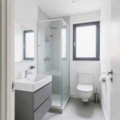 nterior of a modern bathroom