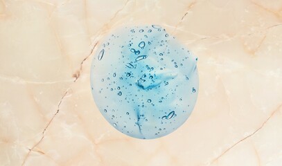 A blob of clean transparent gel glossy texture
