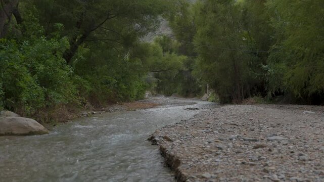 Mountain Stream Flowing Through Canyon in Queretaro Mexico 567