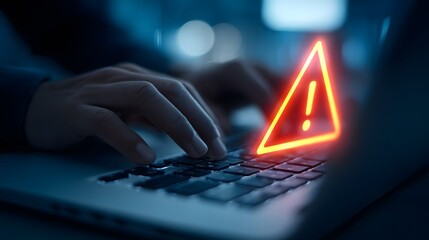 Caution sign data unlocking hackers
