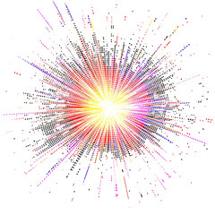 Abstract Burst of Light A Digital Radiance Explosion
