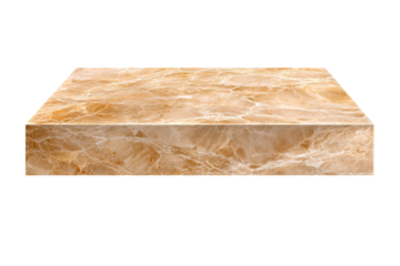 A tan colored marble slab with a white border
