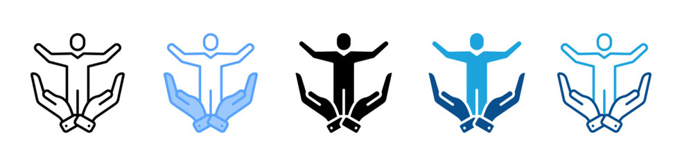 Empowerment icon sheet multiple style collection