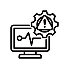 Monitor line icon