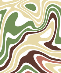 Abstract Swirling Groovy Retro Pattern Background Design.