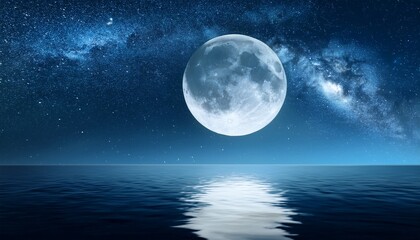 World Sleep Day With Tranquil Moon And Stars In Night Sky