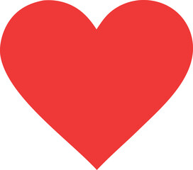 Vibrant red heart symbol iconic shape expressing love romance celebration emotion warmth affection care and passionate feelings for valentine's day