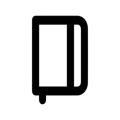 Simple Notebook Line Icon