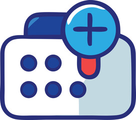 Obraz premium Calendar icon with plus sign for adding new events and appointments for scheduling and planning