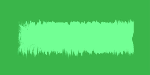 Obraz premium Floral vector decoration with a green grass border design and natural summer leaf illustration. Set of torn newspapers and notebook sheets. Realistic template of torn sheets of paper, newspapers, arts