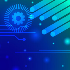 Futuristic Neon Particle Dimension