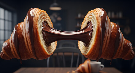 Decadent Molten Chocolate Croissant