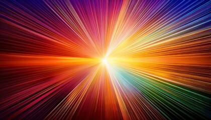 Obraz premium Abstract Background With Bright Sunlight And Colorful Rays