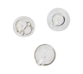 drop clear liquid with bubble isolated