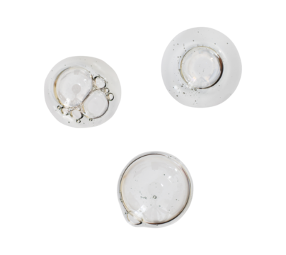 drop clear liquid with bubble isolated