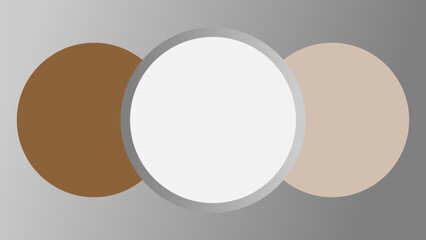Modern Abstract Circle Minimalist Background with Geometric Shapes and Neutral Colors
