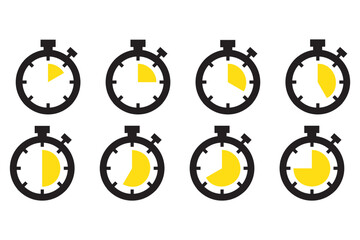 stop watch sign, Set of stopwatch icon, Set of sports stopwatch icons showing time, stopwatch, set of stopwatch, icon of stop watch
