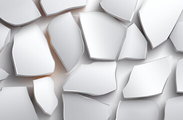 Abstract fractured white surface