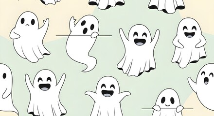 halloween seamless pattern