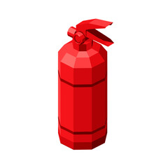 Obraz premium Red Fire Extinguisher Model for Safety Equipment and Emergency Preparedness